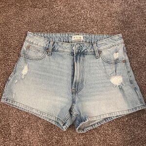 Maurices Light Blue Jean Shorts